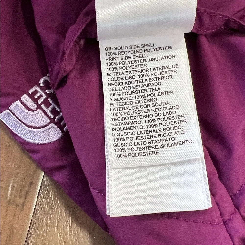 The North Face Perrito reversible snow pants 6-12 months owls berry nwot